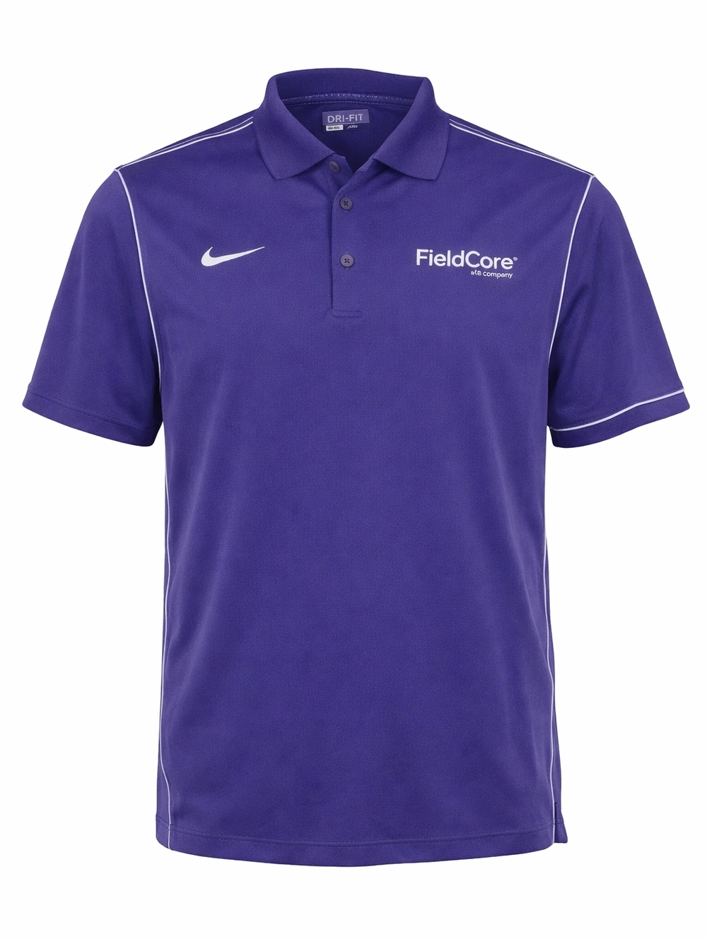 Nike Golf Dri Fit Polo Shirt Purple Mens Large Short Sleeve GE Fieldcore Ss Golf
